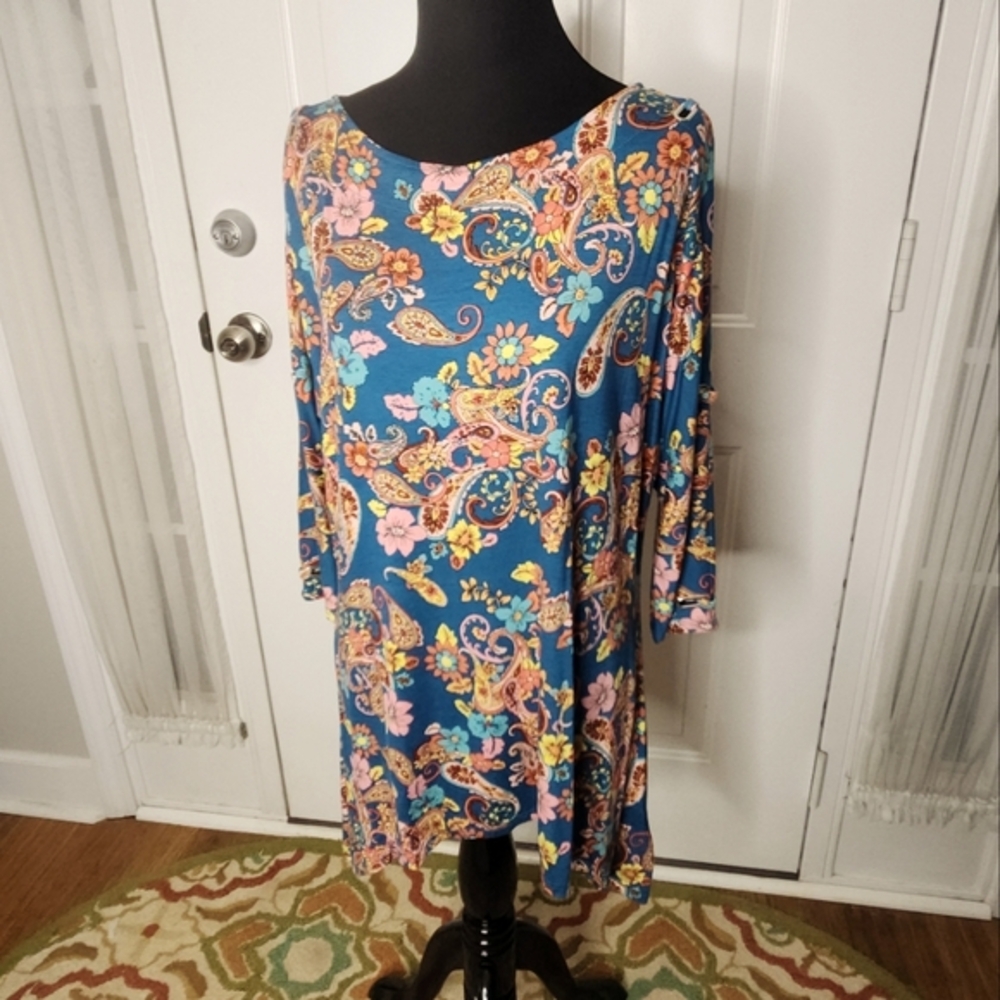 NWT Cable & Gauge Long Sleeve Top Metal‎ Size Medium